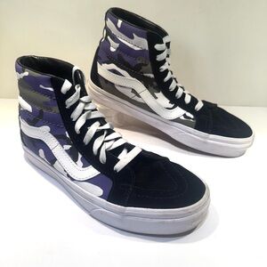 Vans Black and Purple Camo High-Tops Men’s 6.5 / Women’s 8
